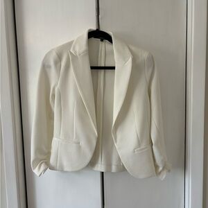 Amanda + Chelsea White Blazer Jacket size 6, worn once for interview